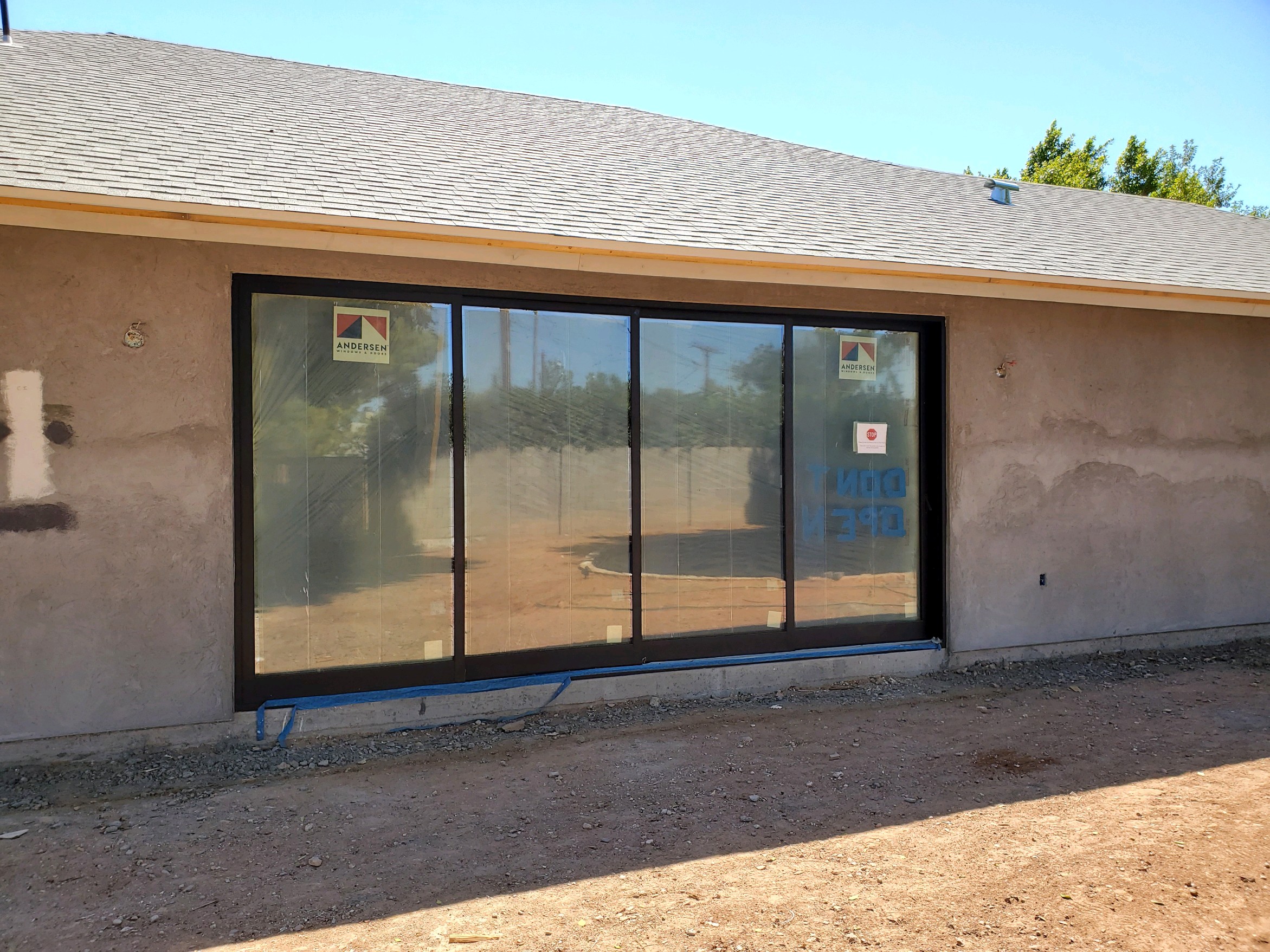 Arizona Window and Door in Scottsdale and Tucson showing construction of a patio sliding door