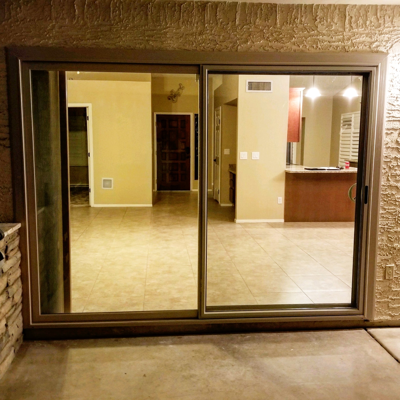Arizona Window and Door in Scottsdale and Tucson showing back sliding door