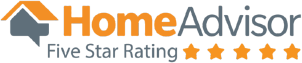 Arizona Window and Door in Scottsdale and Tucson showing home advisor 5 star rating logo